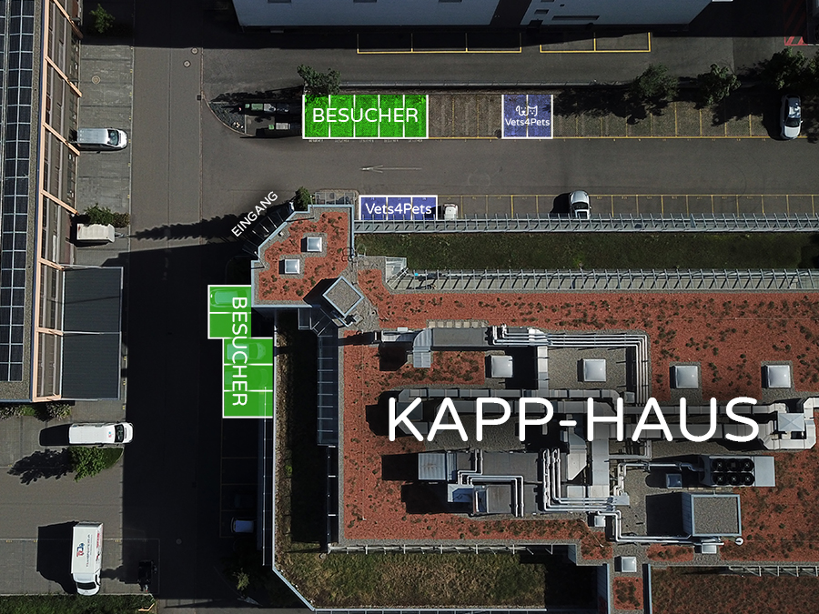 Vets4Pets Parkplatz Kapphaus
